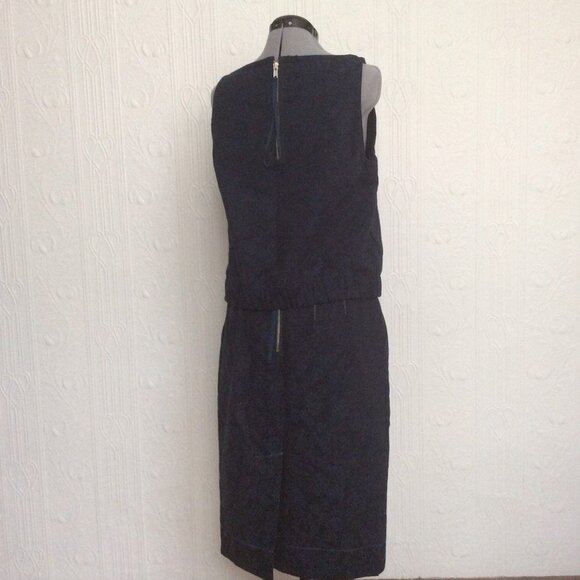 Two piece black and blue flowers Marc Jacobs vintage ensemble - runway - size 12 - Picture 4 of 6